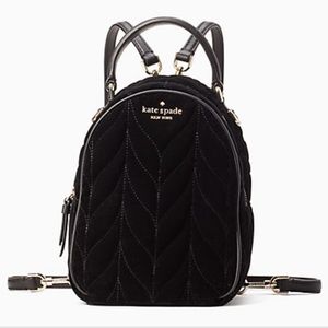 kate spade briar lane convertible velvet backpack